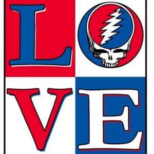 Grateful Dead Love SYF Blanket ~ Officially Licensed ~ 50" x 60" ~ Brand New!